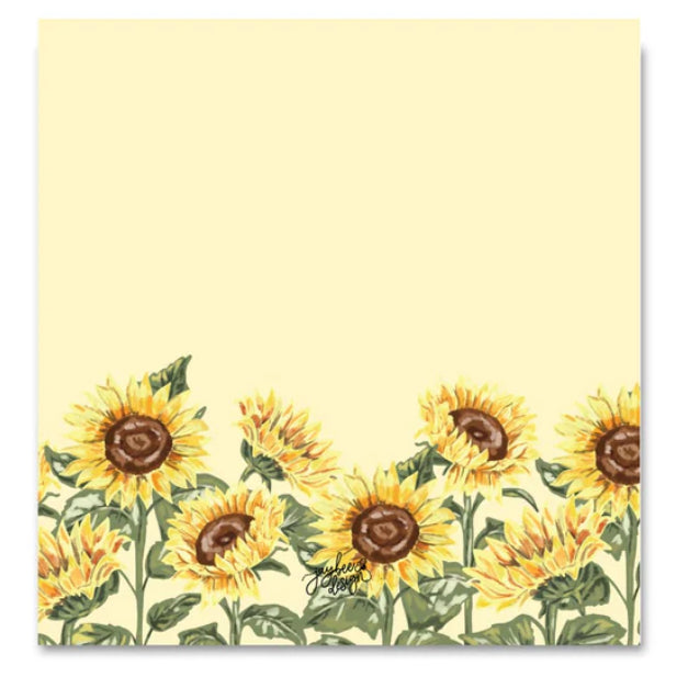 JD-N00073- Sunflower Sticky Notes