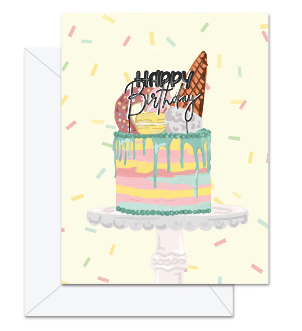 JD-0832- Happy Birthday (Cake) Card