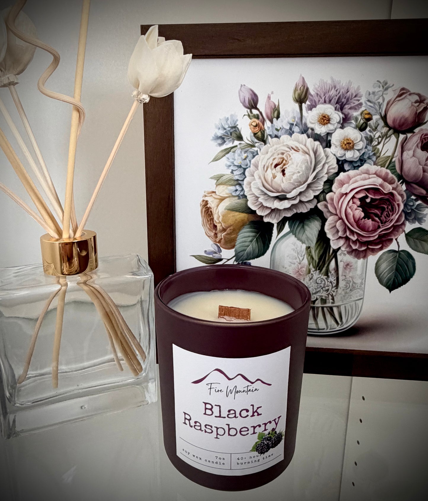 FM - Black Raspberry Soy Wax Candle