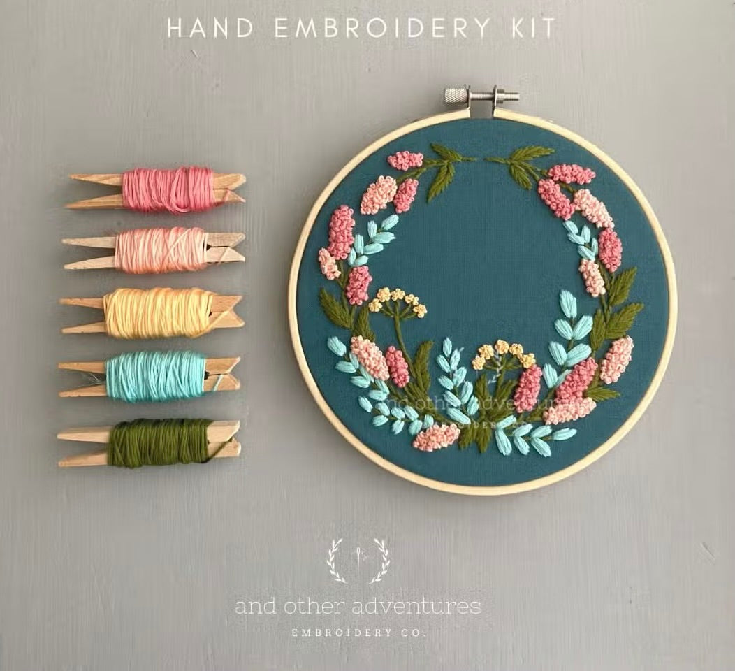 DIY Embroidery Kit Beginner,beginner Embroidery Kit,flowers