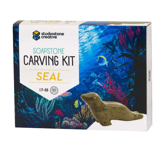 DIY - Soapstone Carving Kit - Seal