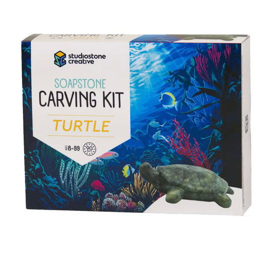 DIY - Soapstone Carving Kit - Turtle