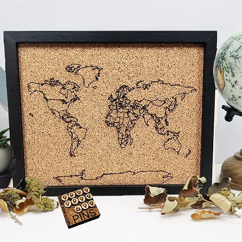 WLC -World Pin Map 8x10”