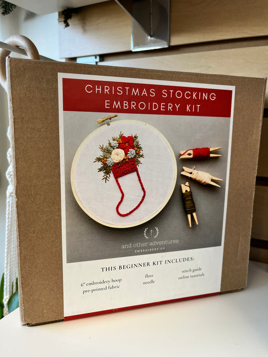 DIY - Embroidery Kit - Christmas Stocking