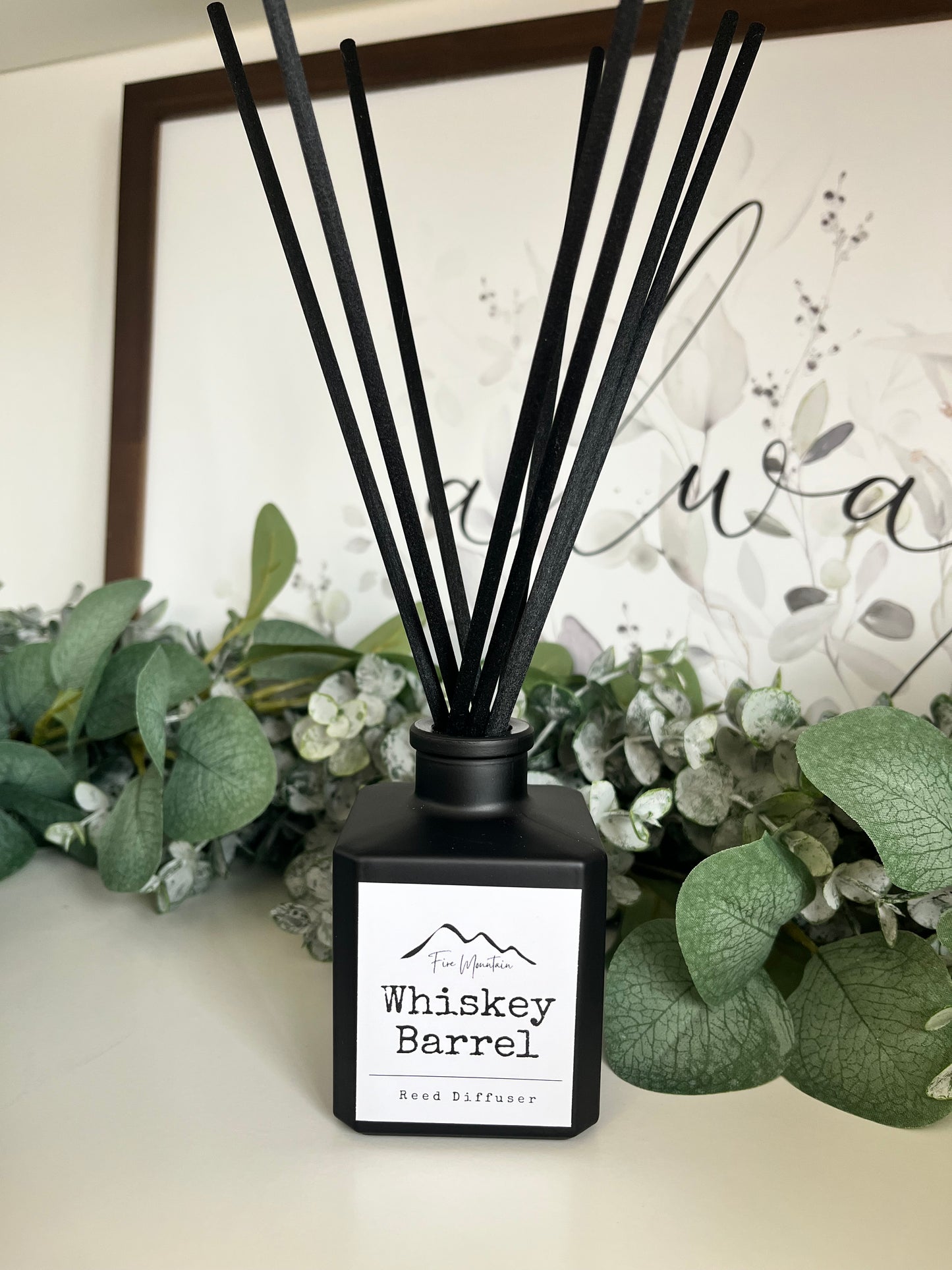 FM Reed Diffuser - Black - Whiskey Barrel