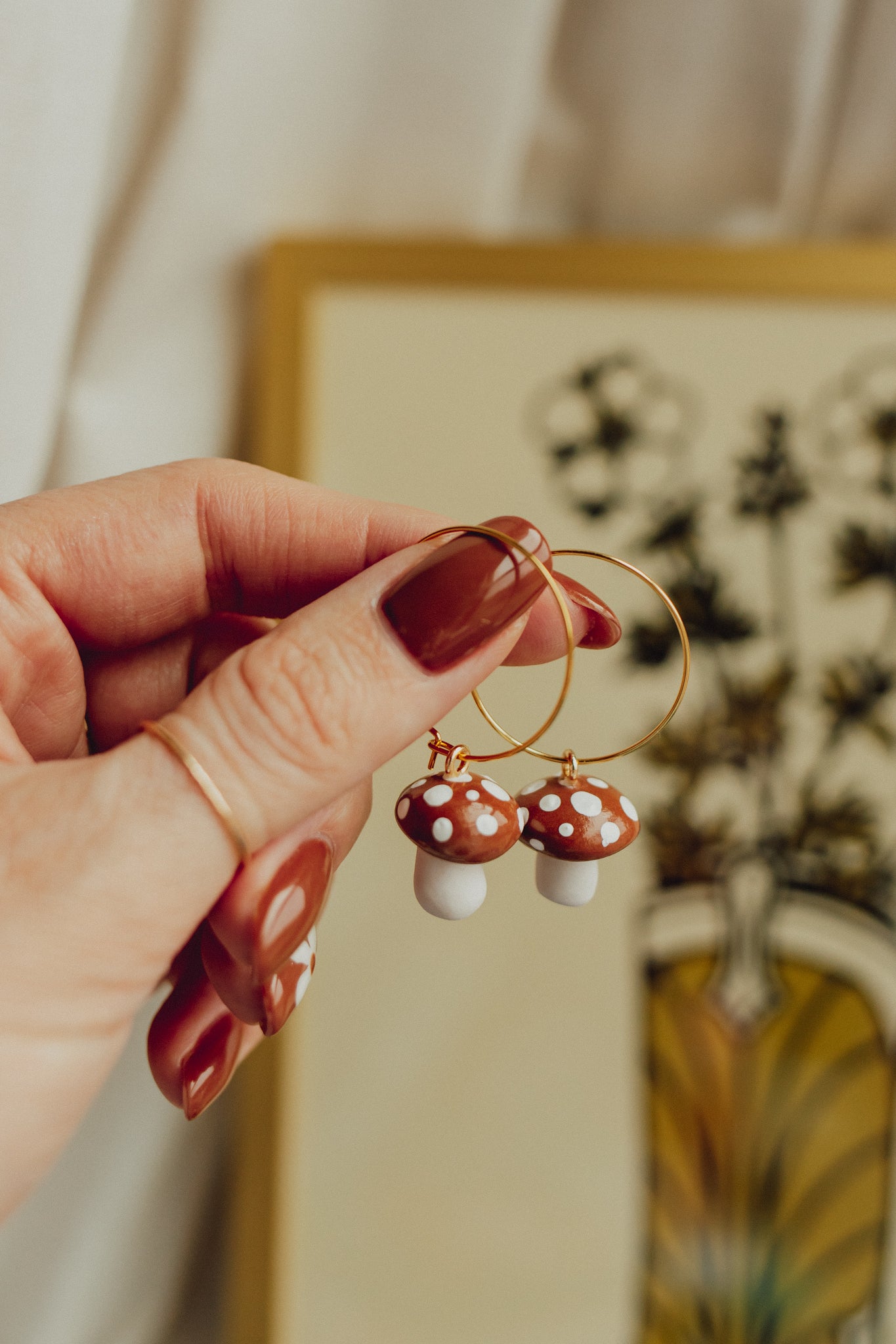 Coal - Mushroom Dangle