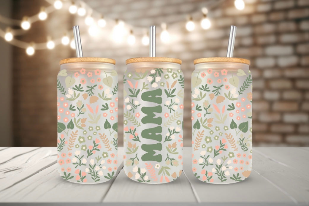 TCK - Glass Can Tumbler Mama