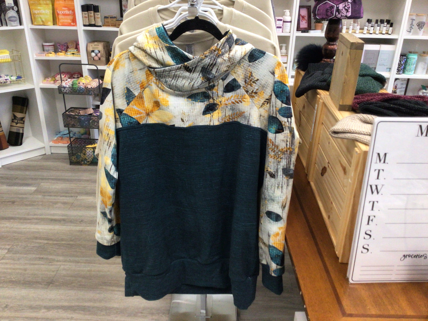 OAC Women’s Green Floral Hoodie XLG