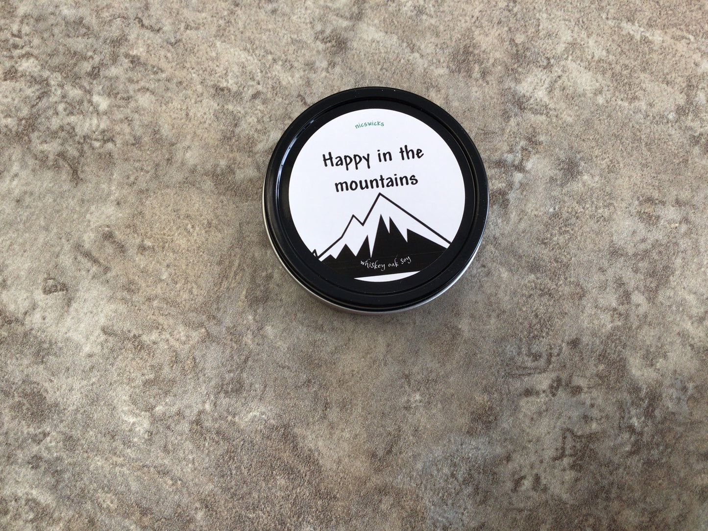 NW - Mountains Whiskey Oak 4 oz Soy Candle