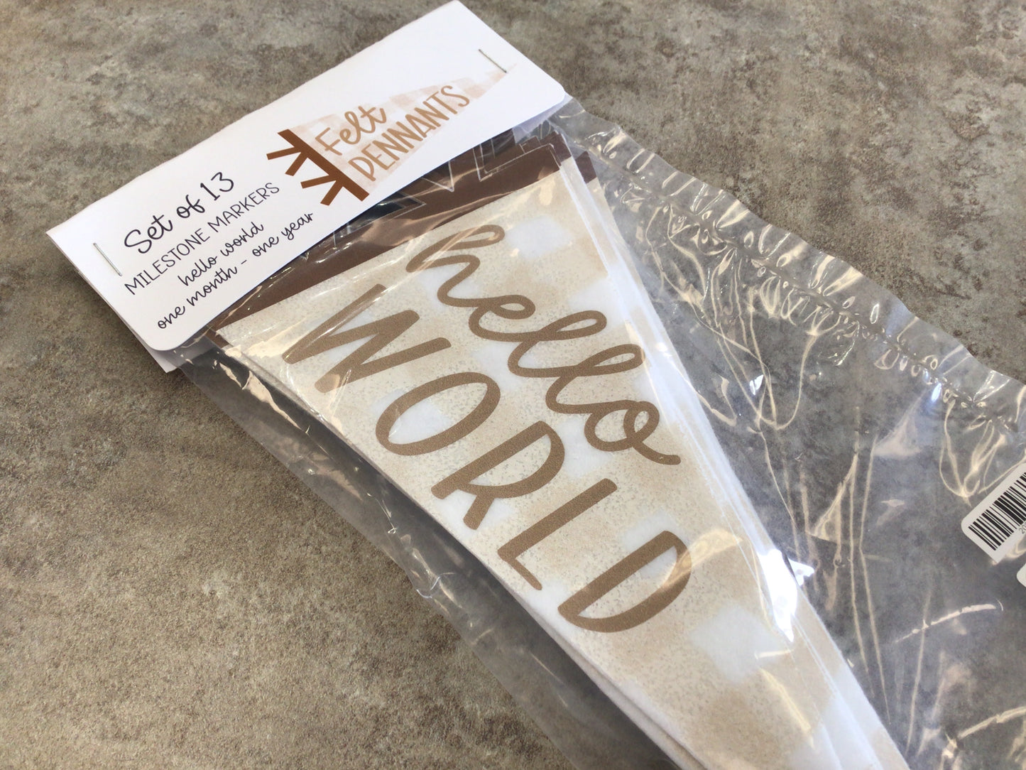 WRD-09 Felt Milestone Markers
