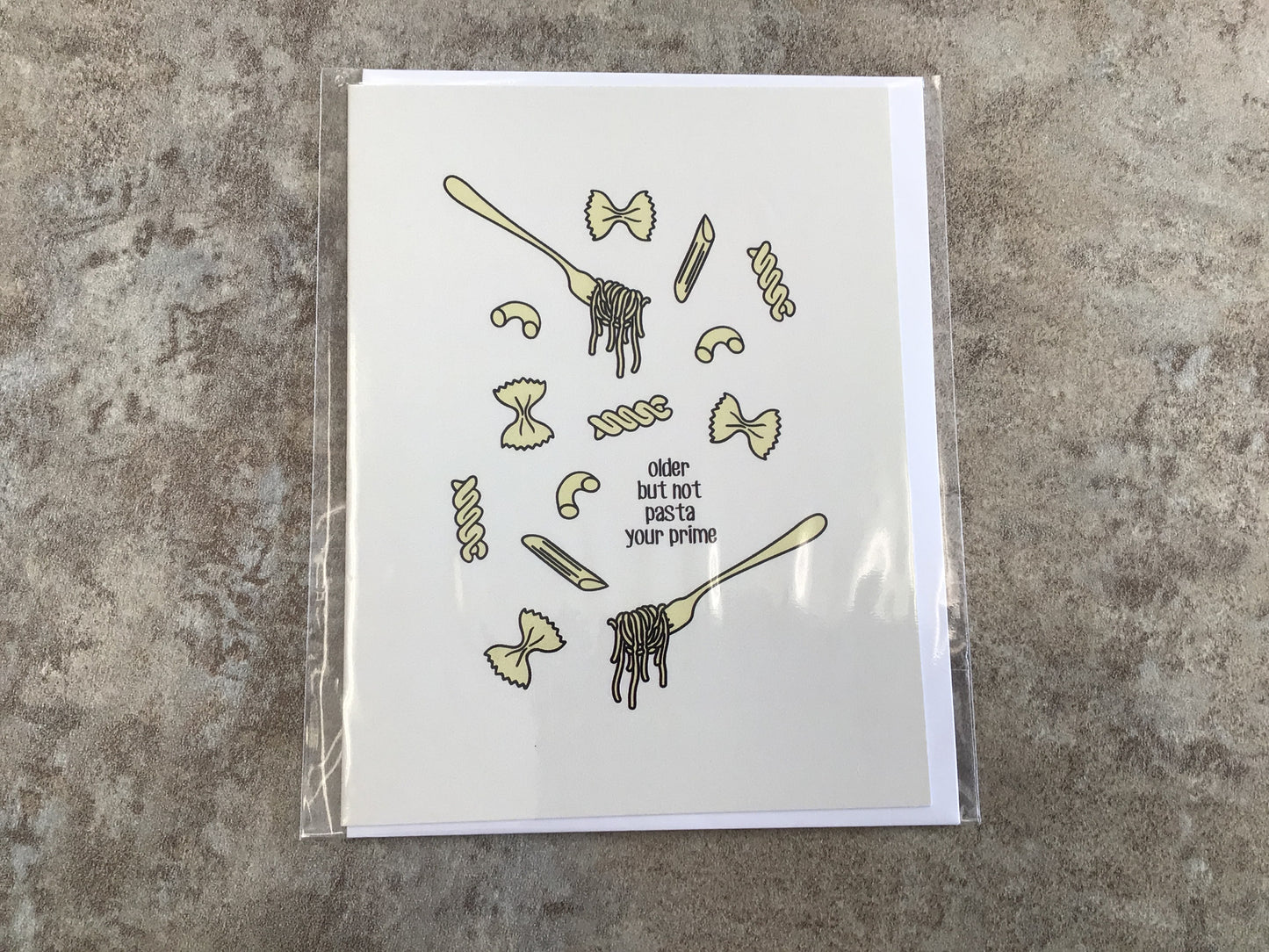 CCL - 072 Pasta your prime birthday card