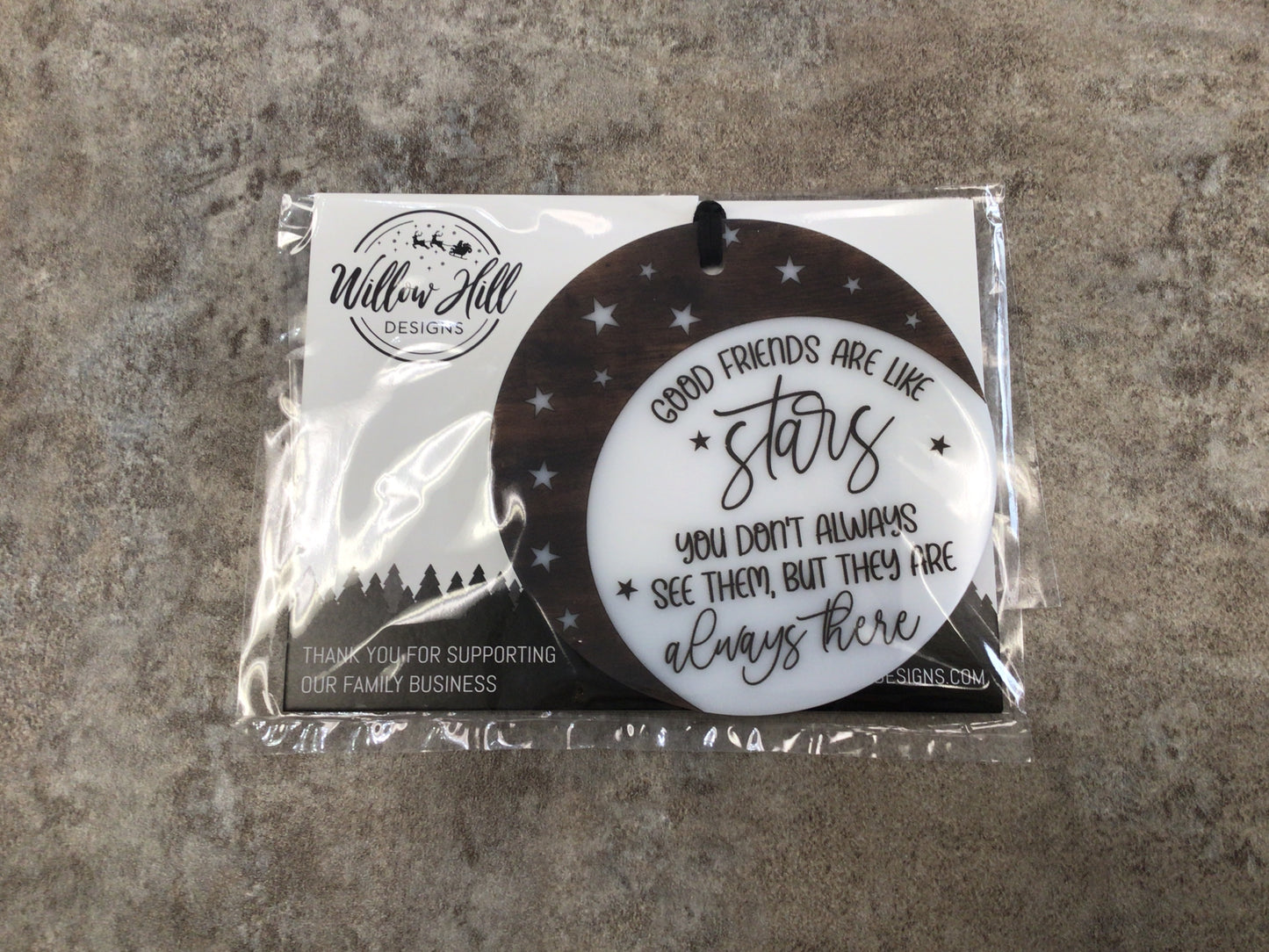 WHD Good Friends Are Like Stars Christmas Ornament