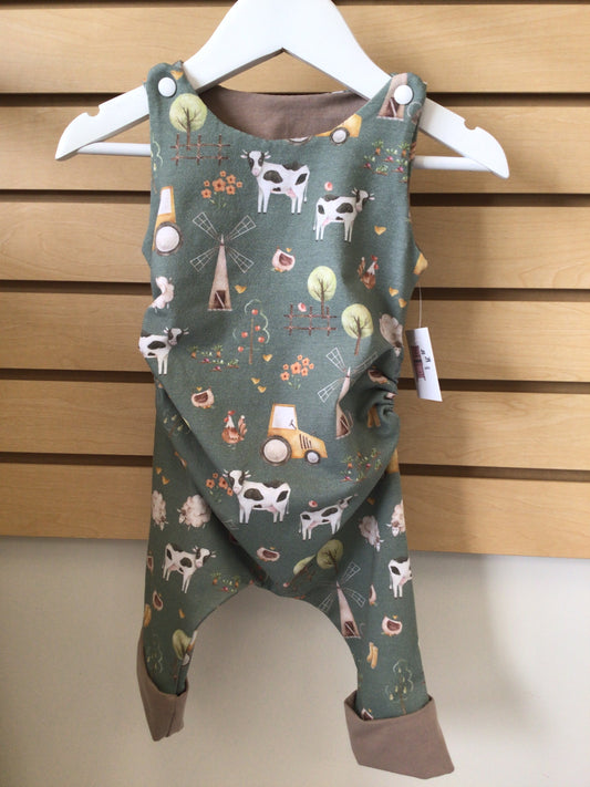 PPC - Grow With Me Romper Farm (3-12 months)