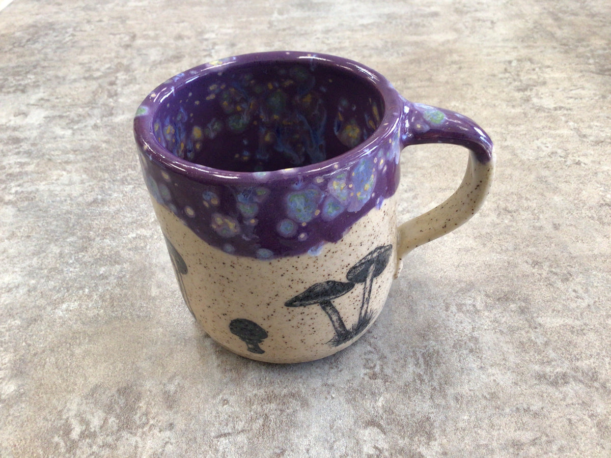 WWP - Mushroom Mug Purple