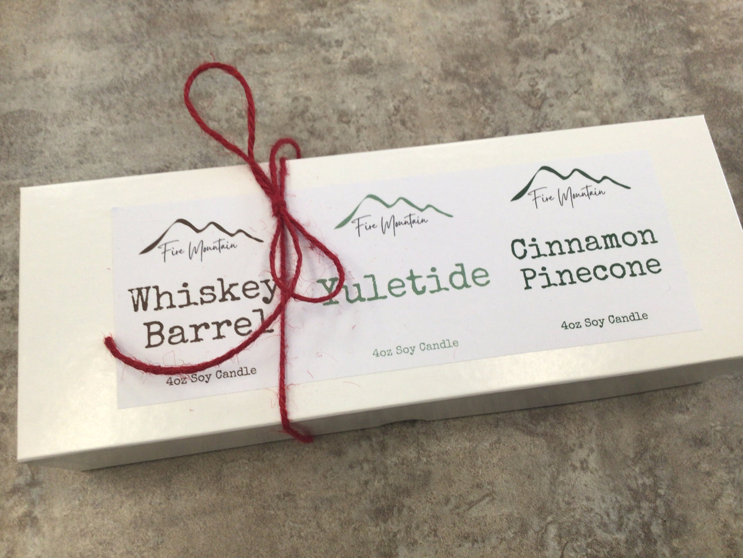 FM Christmas Box Set -Whiskey Barrel - Yuletide - Cinnamon Pinecone