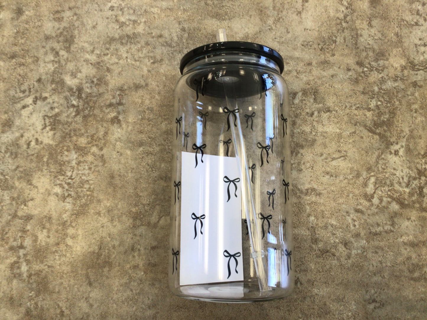 CCL - 800 Black Bow Glass Tumbler