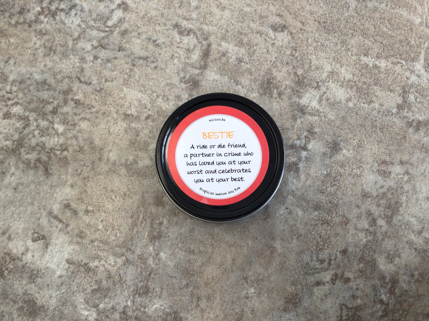 NW - Bestie Tropical Melon 4 oz Soy Candle