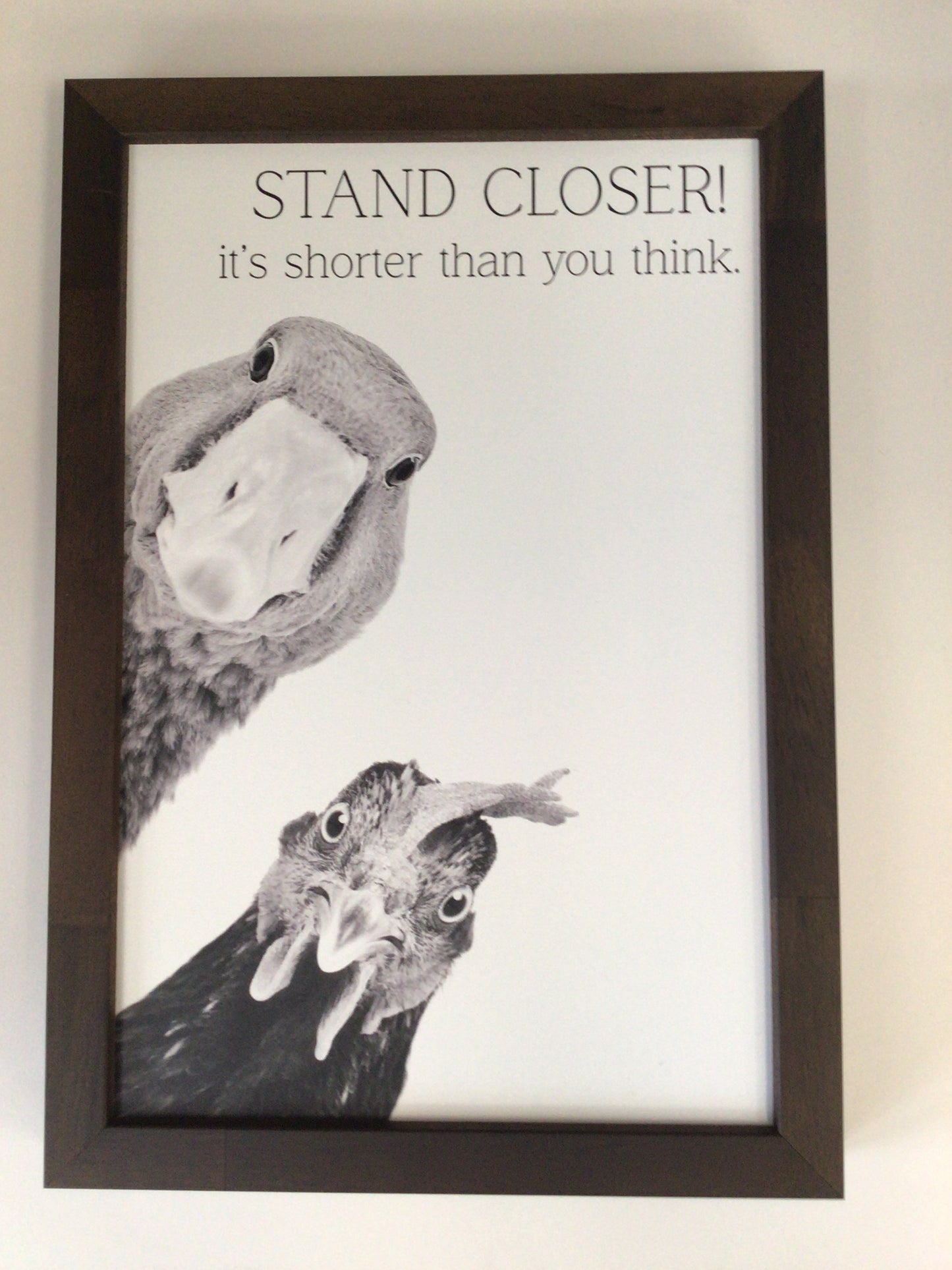 WHD - STAND CLOSER it’s shorter than you think - 8X12” sign