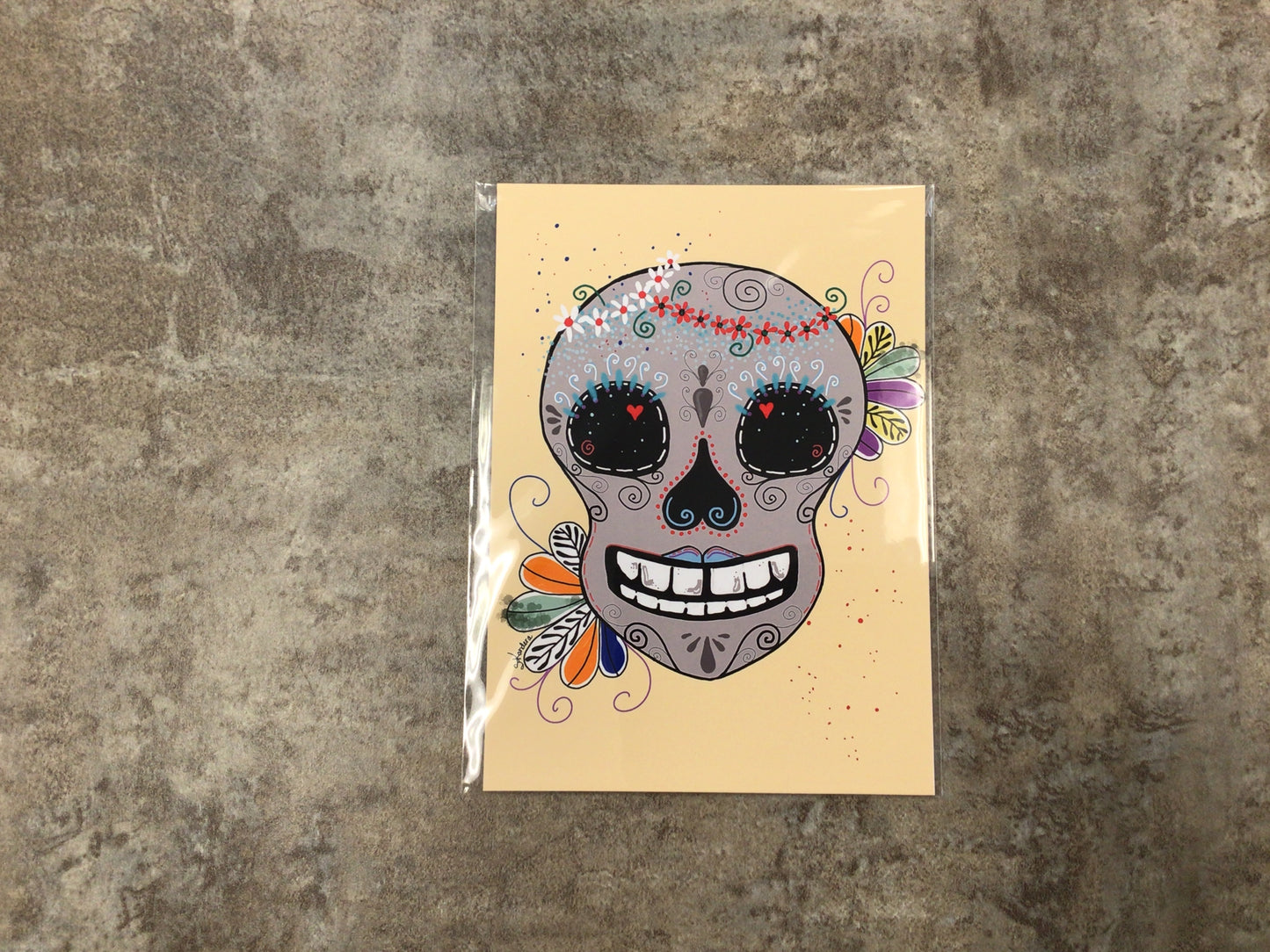 KS98- 5x7 Skull Art Print
