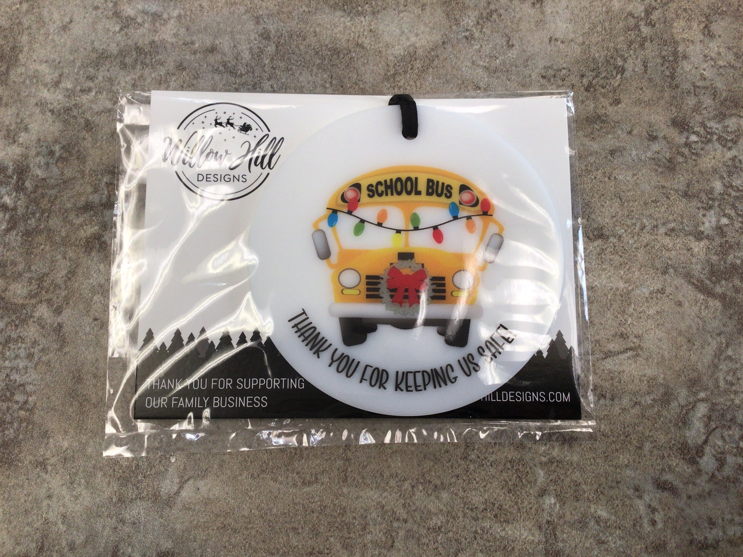 WHD Bus Driver Christmas Ornament