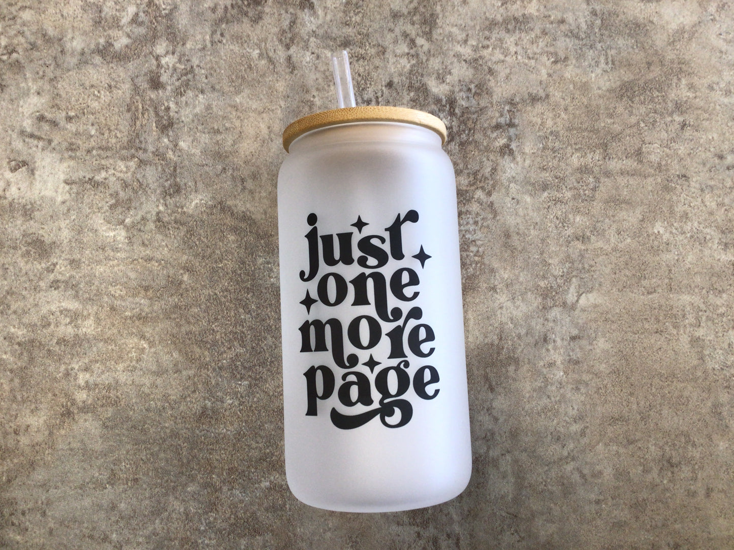 CCL - 800 Just One More Page Glass Tumbler