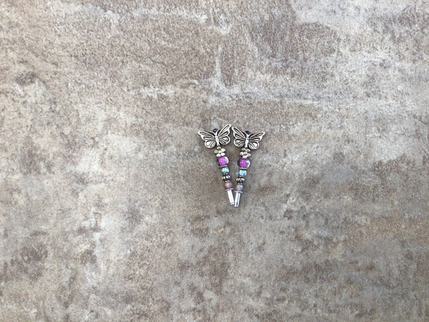 PEG-01 Purple Butterfly Crib Pegs
