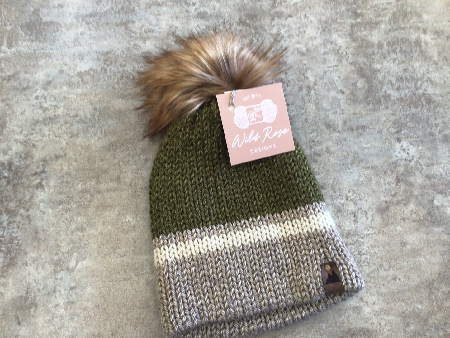 WRD-03 Toddler Toque - Green Stripe
