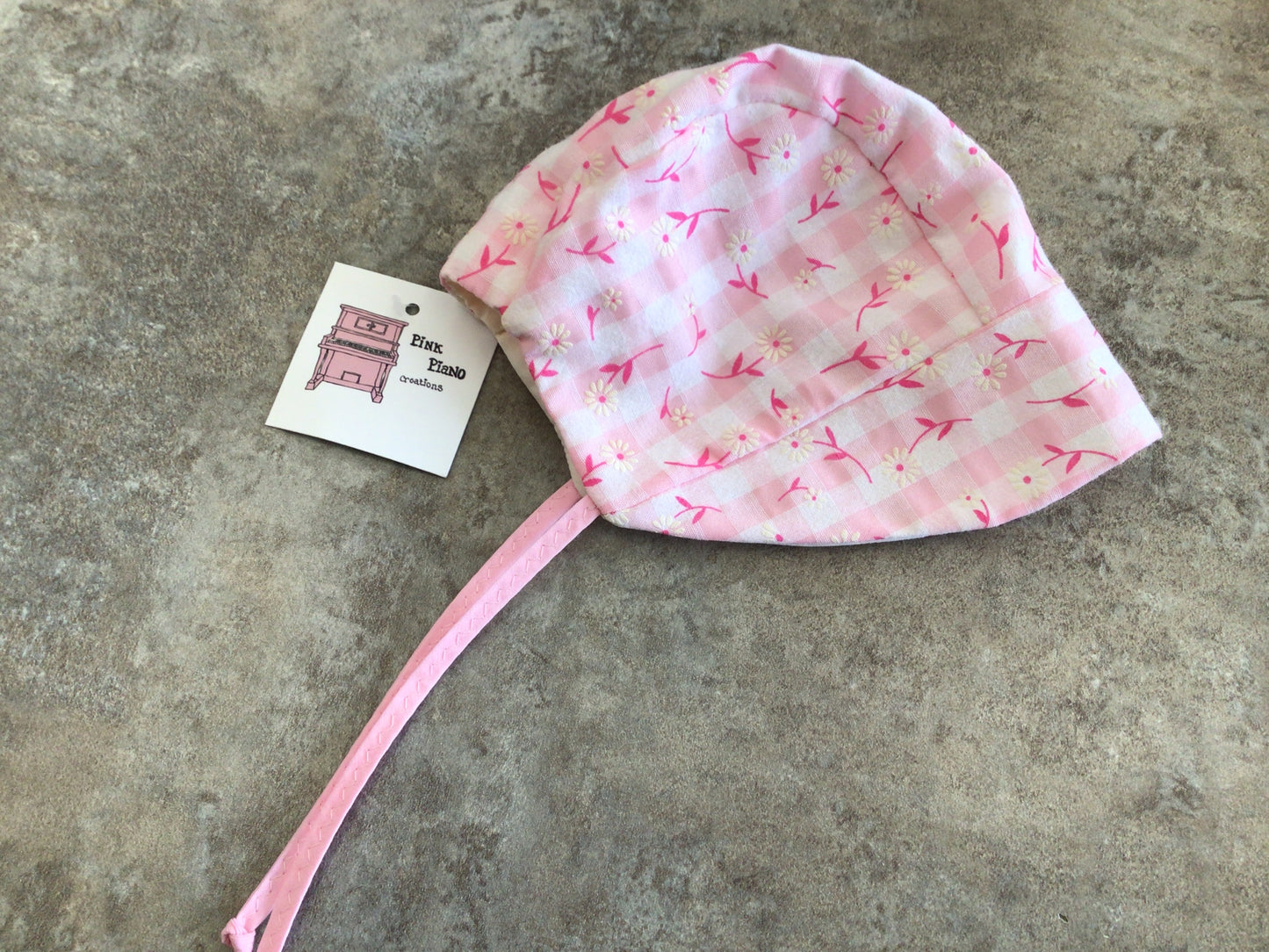 PPC - 0-3 months pink bonnet