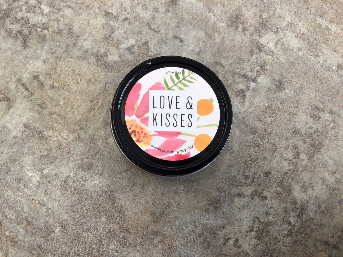 NW - Love & Kisses Eucalyptus Mint 4 oz Soy candle