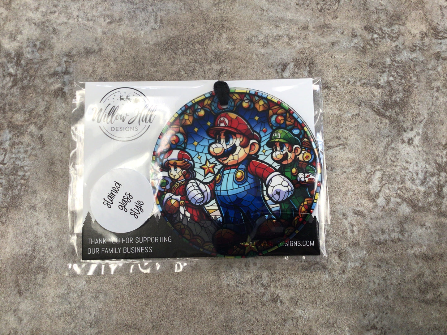 WHD Hero Stained Glass Christmas Ornament