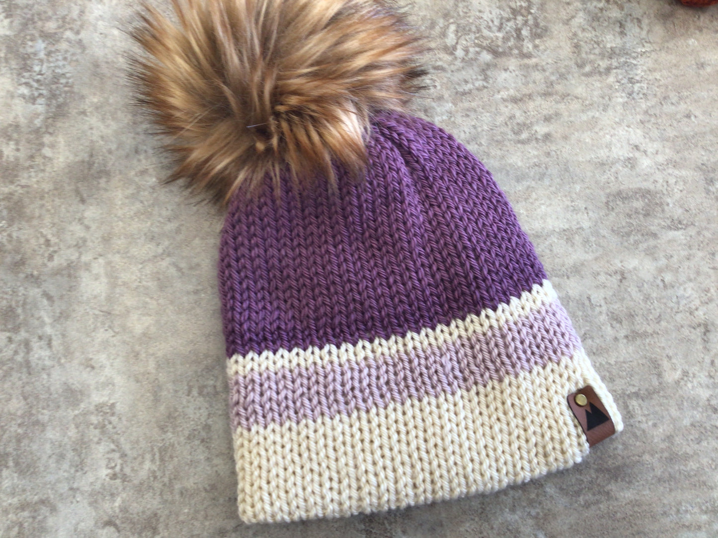 WRD-03 Toddler Toque - Purple Stripe