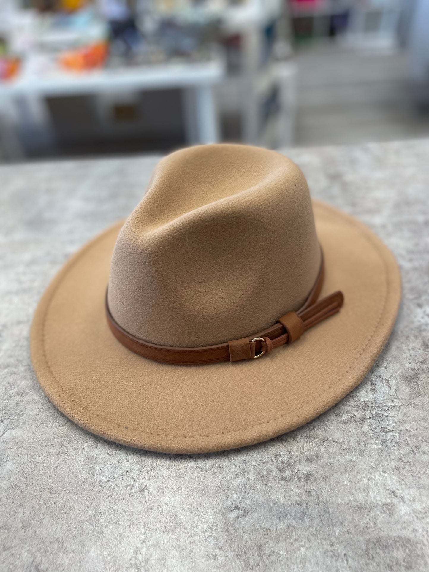 Kids Fedora Hats - Tan