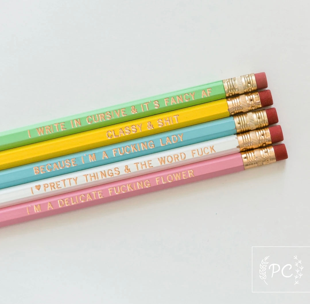 PCP0612-014 “Charming & Cheeky Set 2” pencils