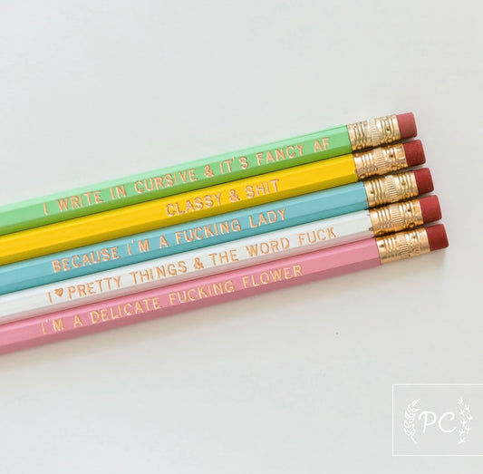 PCP0612-014 “Charming & Cheeky Set 2” pencils