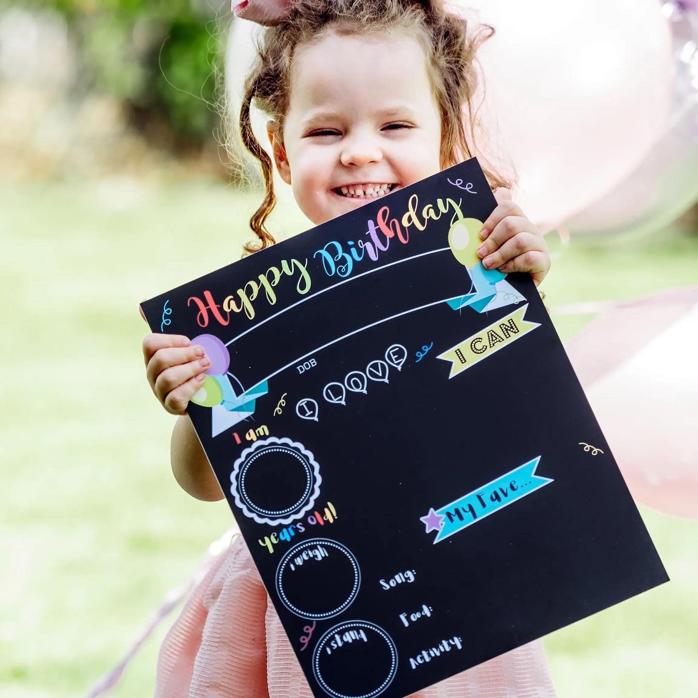 Re-useable Birthday Chart - Chalk Pen