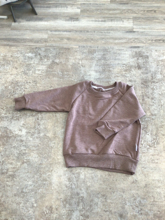 PAM - Bamboo French Terry Sweater -Chocolate