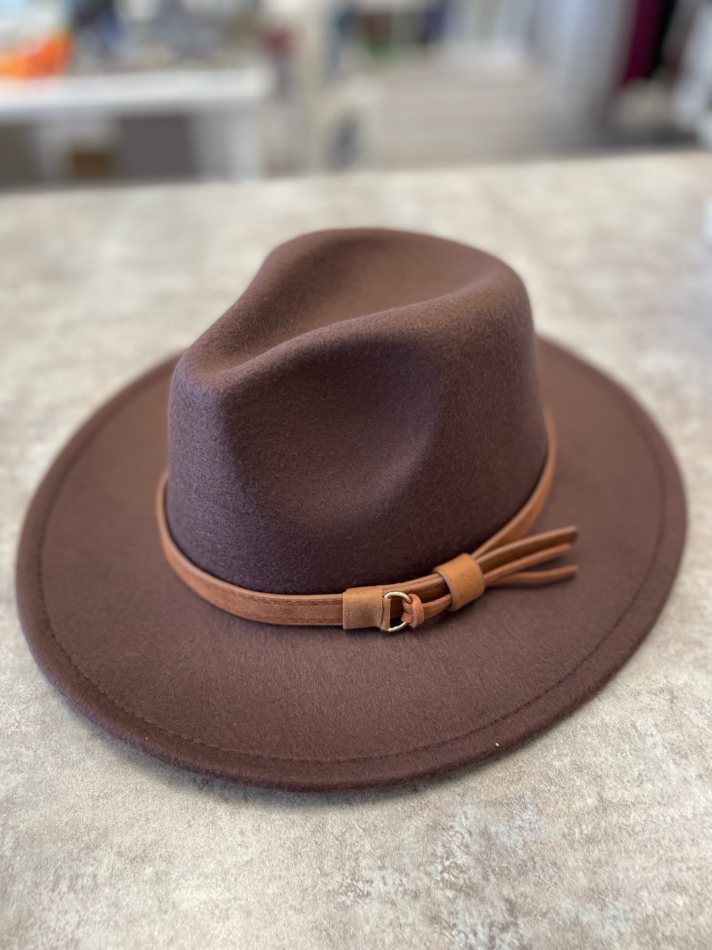 Kids Fedora Hats - Brown