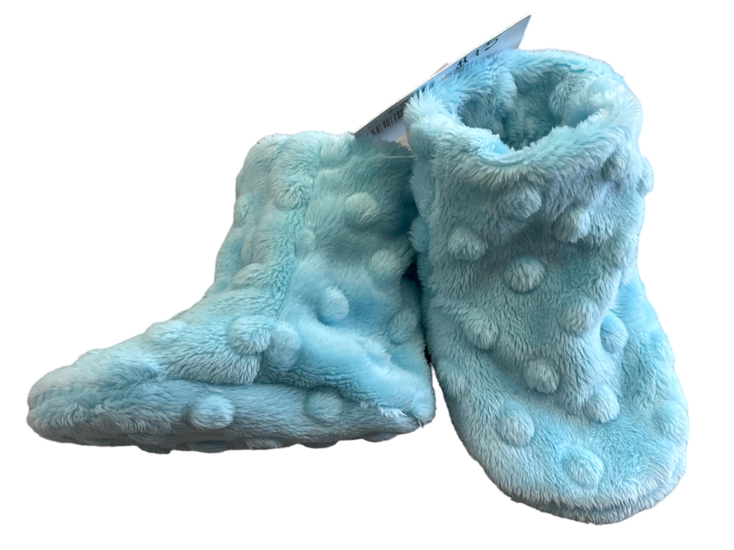 PPC Minky Baby Booties - Aqua