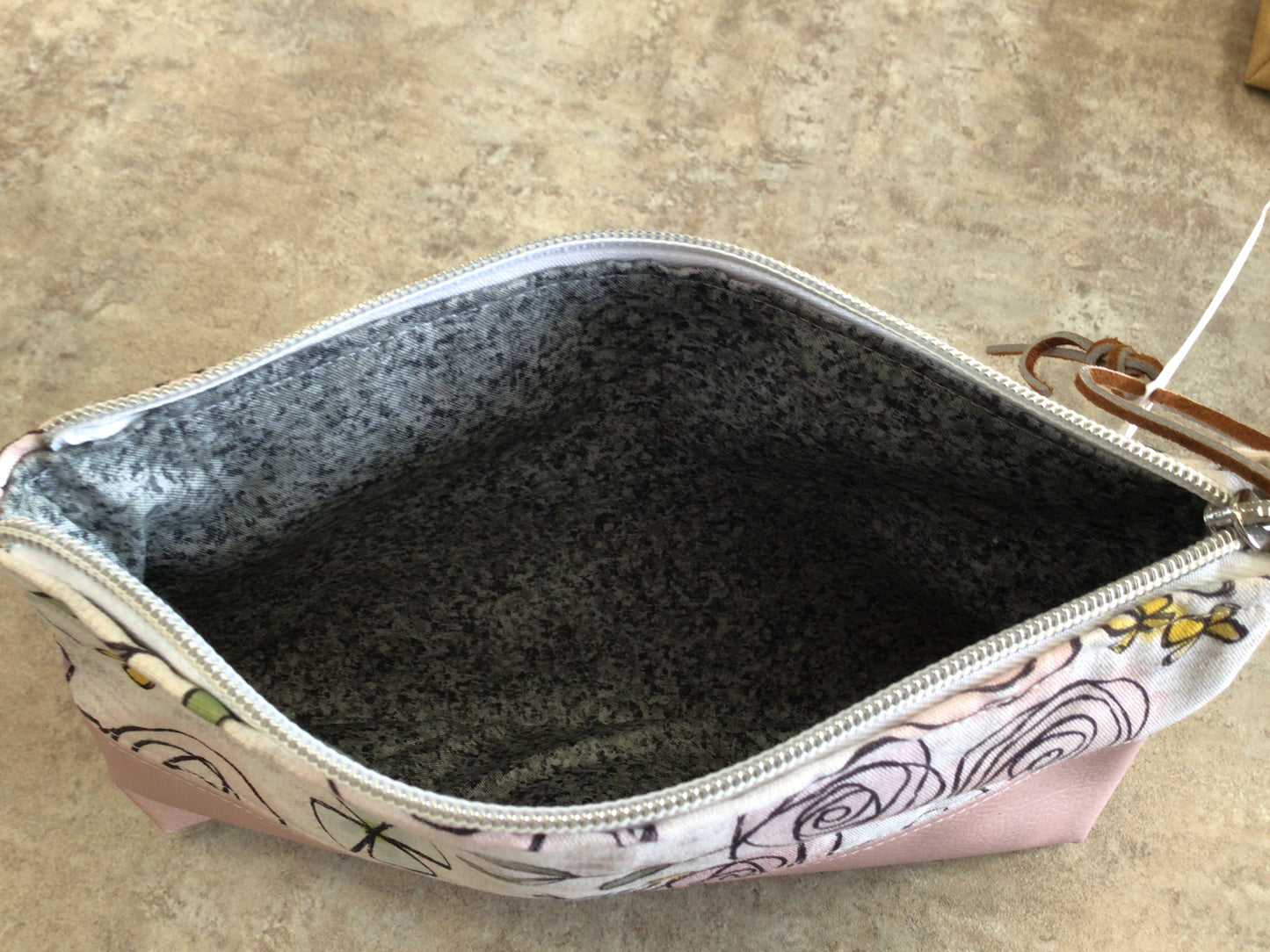 SWE-61 Pink & Floral Large Pouch