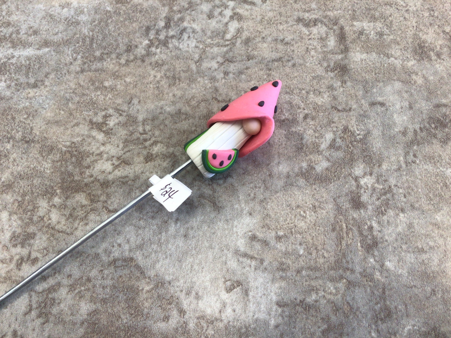 CYC-02 Watermelon Gnome plant stake