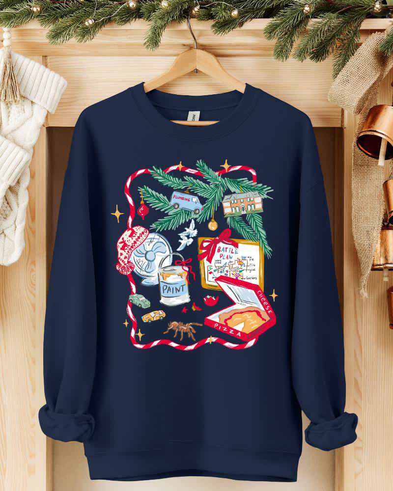 IND-HA-C Home Alone Crewneck Navy