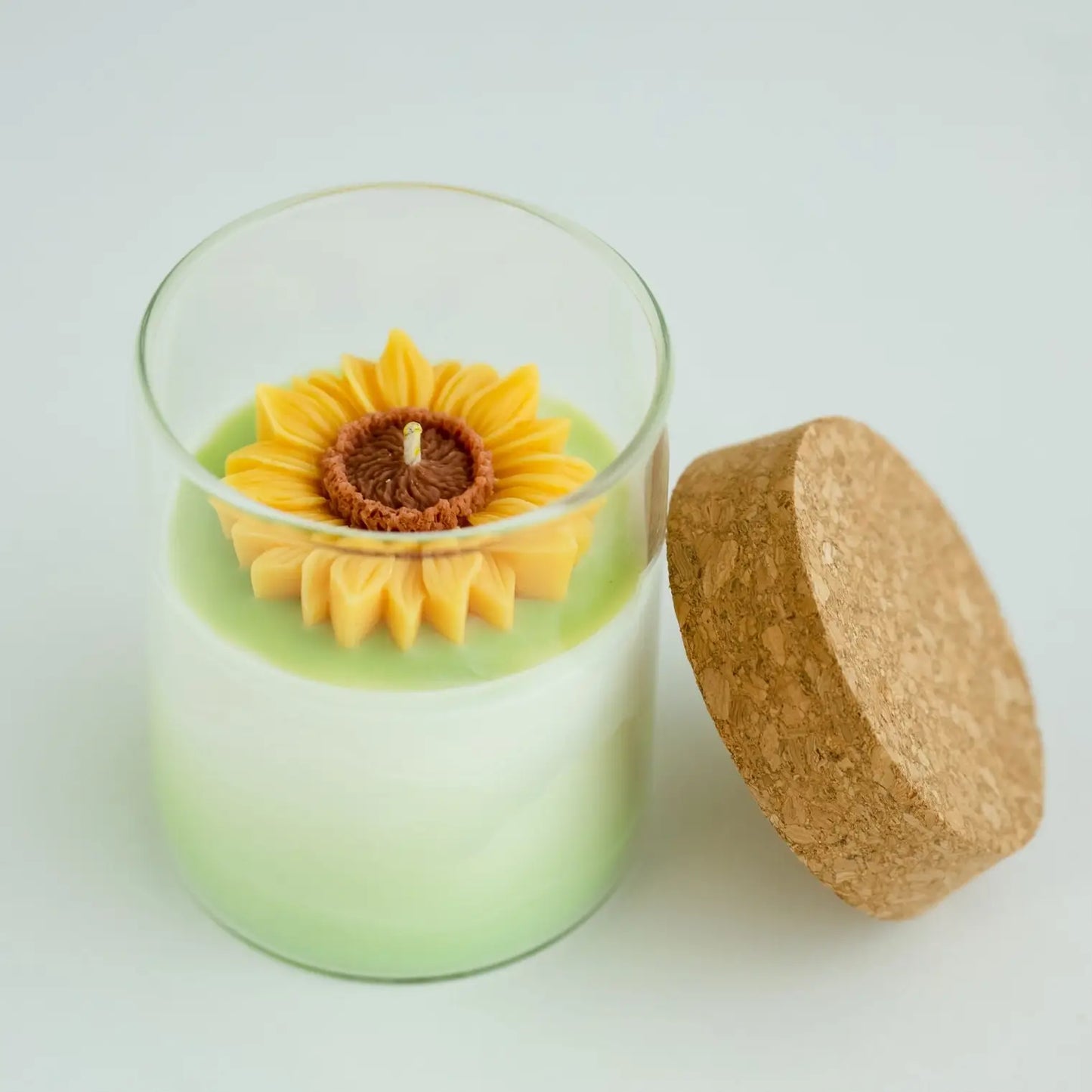 ZOE - Sunflower Floral Soy Candle - 8.5oz Linen