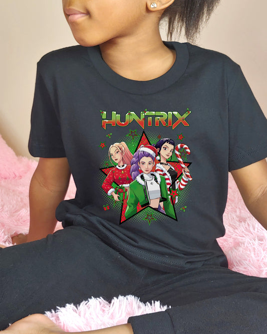 IND-HC-YT Huntrix Christmas Youth Tshirt