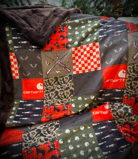 OAC - Minky Throw Blanket Carhartt