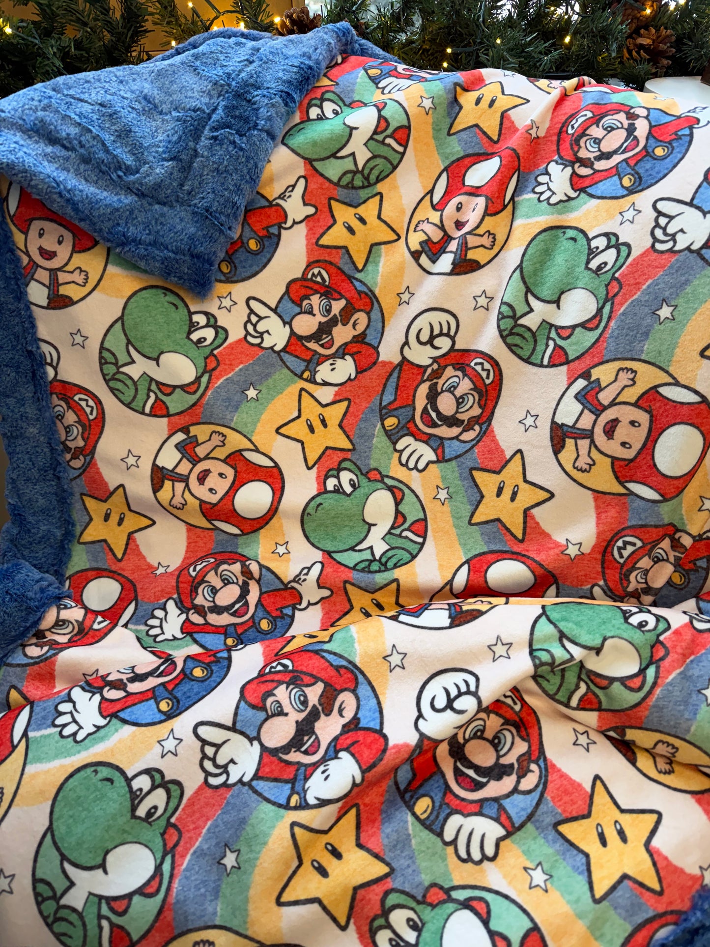 OAC - Minky Throw Blanket - Mario