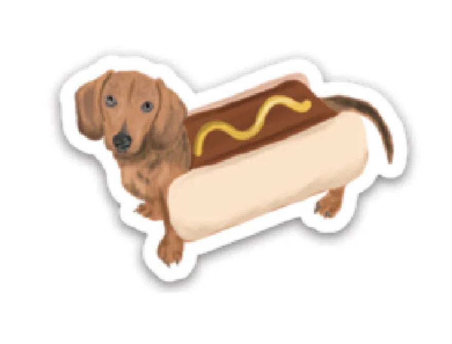 JD-S007-Hot Dog Matte Sticker