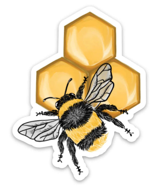 JD-S0031- Bee Matte Sticker