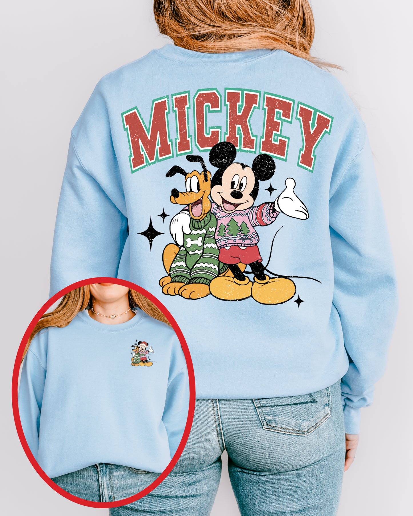 IND-MP-C Mickey & Pluto Crewneck