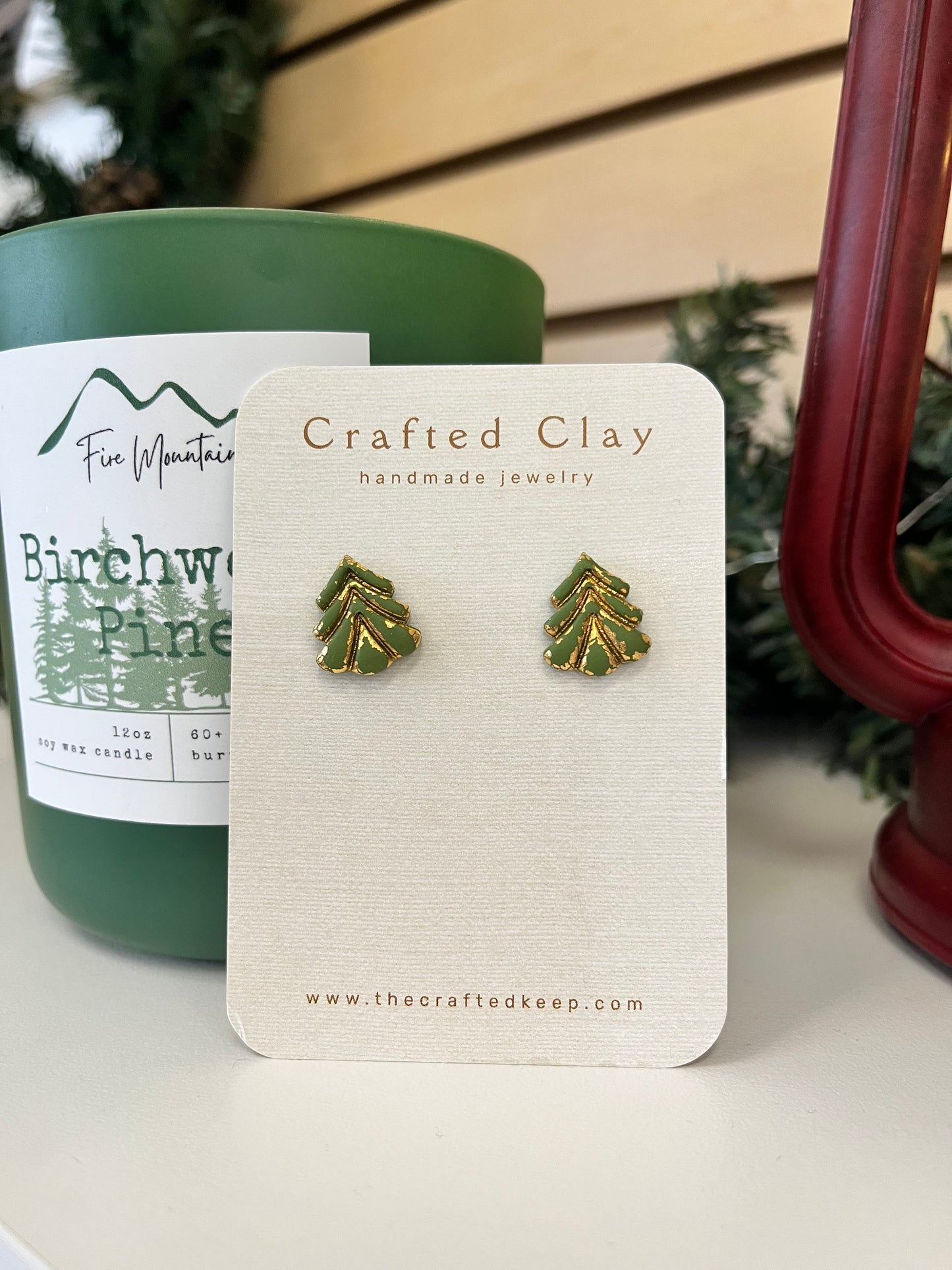 CJ - Tree Stud Earrings