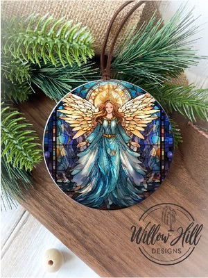 WHD Angel Ornament (Stained Glass Style)